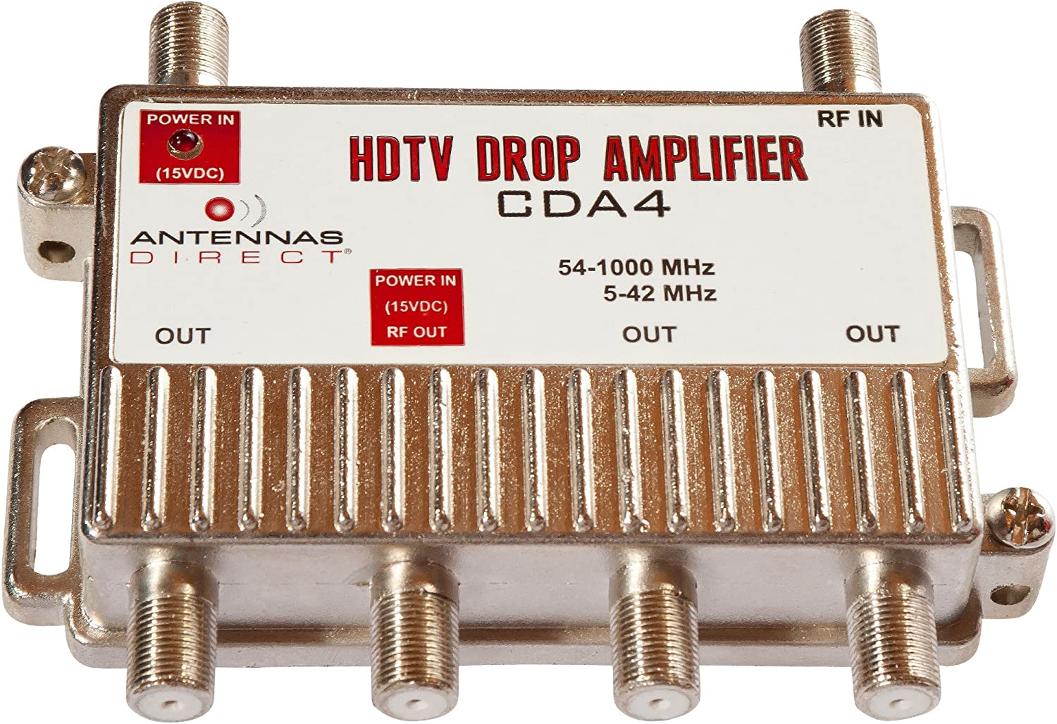 Antennas direct 4-port tv distribution amplifier